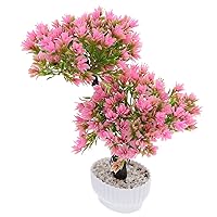 Simulation Bonsai Pine Tree Artificial Plant Faux Fake Tree Ornament Creative Plant Bonsai Decoration Pink 31X27CM 51LTXD1584SD 0