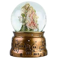 Enesco Heart of Christmas Holiday Holy Family Musical Waterball, 5.91 Inch, Multicolor