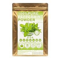 Plant Gift 100% Pure Peppermint Powder 薄荷粉 Natural Peppermint Flour, Great Flavor for Drinks, Smoothie, Yogurt, Baking, cookies, cakes, Non-GMO Powder, No Filler, No additives 100G/3.25oz