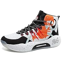 Men's High Top Basketball Shoes Teenage Basketball Sneakers Women's Non-Slip Breathable Running Tennis Shoes Fashion Sneakers