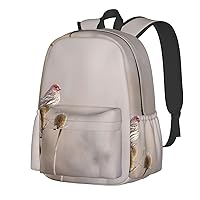 Bird Perched 17 Inch Backpack for man woman with Side Pocket laptop backpack casual backpack for Travel