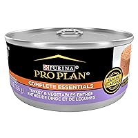 Purina Pro Plan Grain Free Pate Wet Cat Food, Complete Essentials Turkey and Vegetables Entree - (Pack of 24) 5.5 oz. Cans