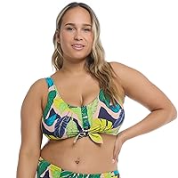 Body Glove Women's Kate Crop Bikini Top Swimsuit with Front Tie