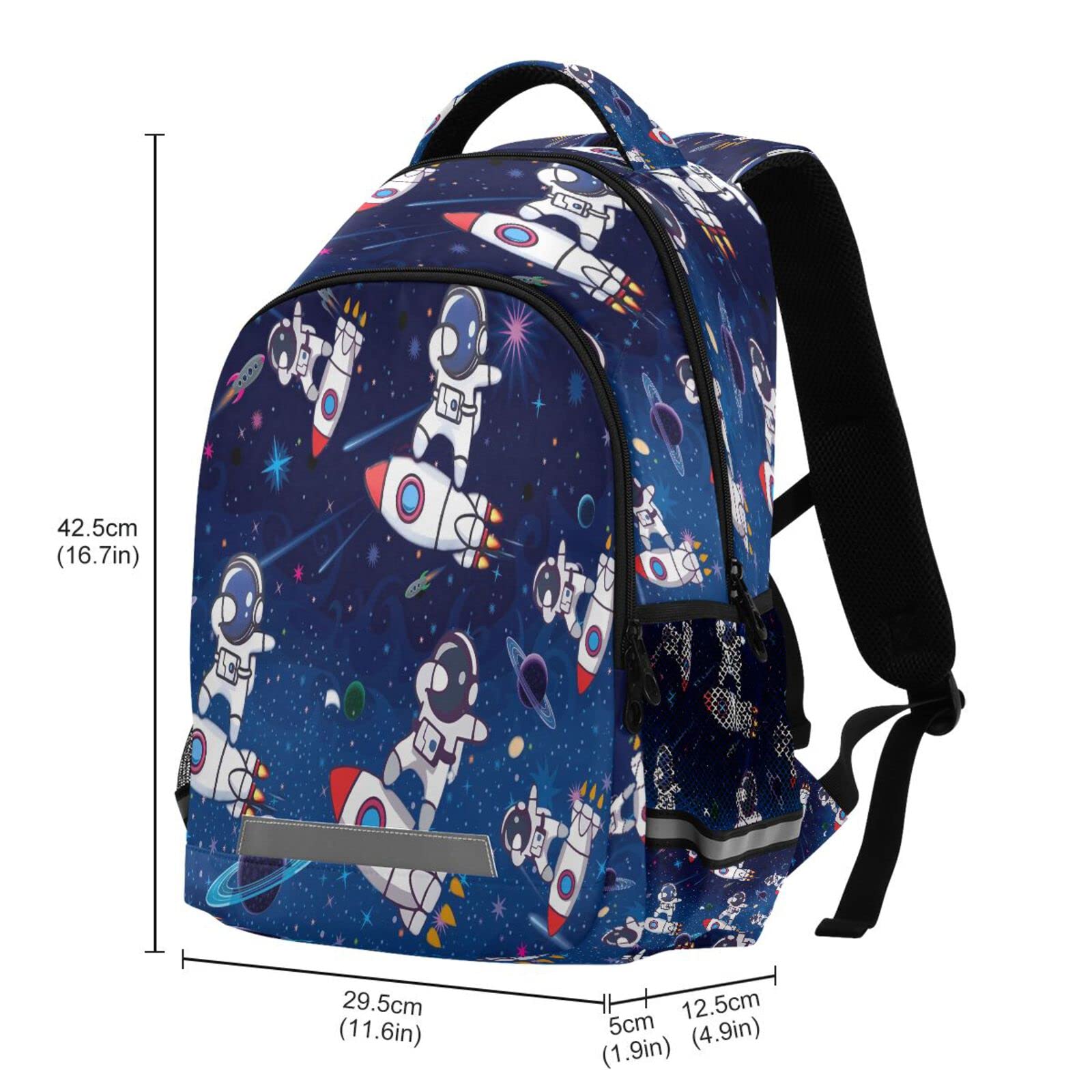 MNSRUU Rocket School Backpack for Kids 5-12 yrs,Space Theme Backpack Kindergarten School Bag