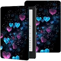 Case for All-New Kindle 10th Generation 2019 Release Slim PU Leather Adjustable Smart Cover with Auto Wake/Sleep for Kindle 10th Gen 2019 (NOT Fit Kindle Paperwhite),Hearts