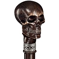 Asterom Skull Cane - Handmade - Skull Walking Stick | Vampire Gothic Walking Cane | Skull Canes for Men, Cool Steampunk Cane for Men (36 Inch)