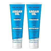 Marc Anthony Argan Oil Shampoo & Conditioner Set with Keratin - Moisturizing & Hydrating for Dry, Dull Hair - Repairs, Strengthens & Revives Shine with Nourishing Argan Oil of Morrocco - Sulfate Free
