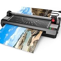 Laminator Machine for A3/A4/A6, YE381 13inch Thermal & Cold Laminating Machine for Home Office School Teacher Use with 50 Pouches, Paper Trimmer and Corner Rounder