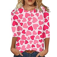 Cotton Long Sleeve Shirt Women Heart Printing Turtleneck Long Sleeve Tee Shirt Dating Dressy Womens Tops