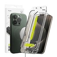 Ringke Onyx Case Compatible with iPhone 15 Pro Max [Magnetic Green] + Easy Slide Tempered Glass Compatible with iPhone 15 Pro Max