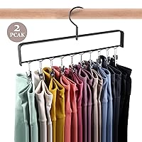 Legging Organizer for Closet, Reinforced Steel Structure/High Load-Bearing/ 360° Rotatable/Space-Saving, 2 Pcs Pants Hangers Also for Jeans, Caps, Bra, etc