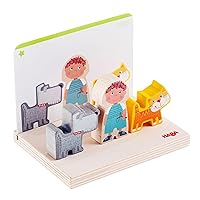 HABA 306707 Stacking Toy Farm, Plug and Stacking Game from 2 Years, Made in Germany