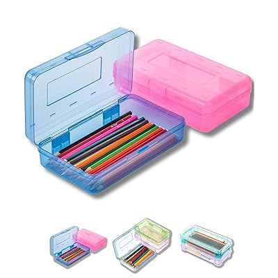 Buy Mr. Pen- Pencil Box, 2 Pack, Assorted Colors, Crayon Box