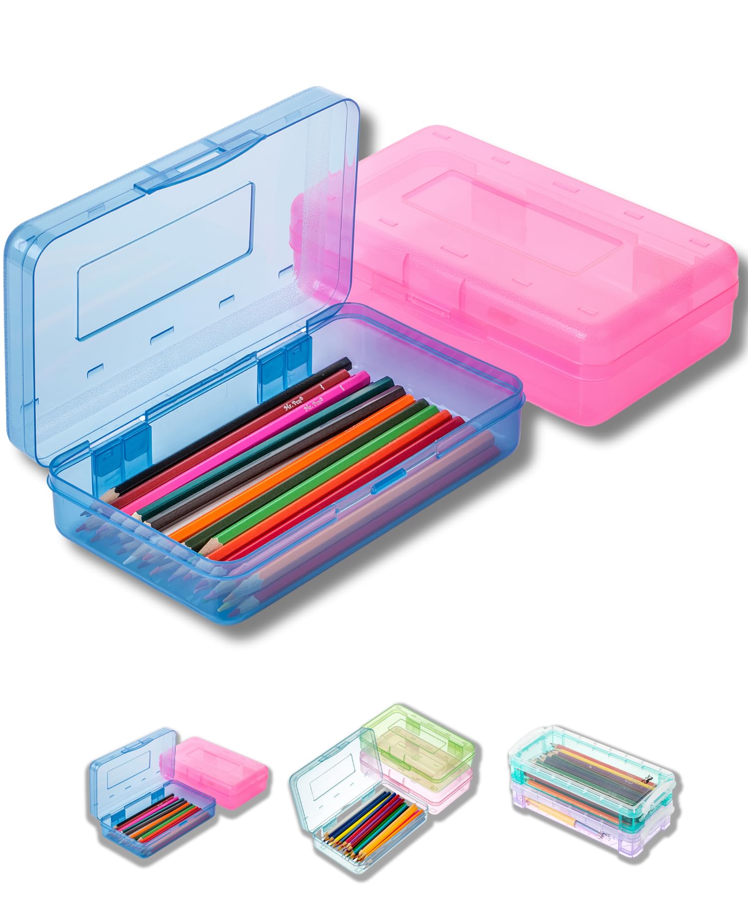 Mua Mr. Pen- Pencil Box, 2 Pack, Assorted Color for Kids, Plastic