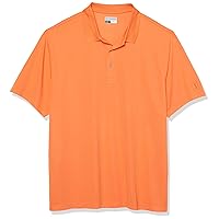 PGA TOUR Men's Big & Tall Airflux Solid Mesh Short Sleeve Golf Polo Shirt