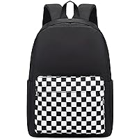 Checkered Backpack for Girls Women Teens, School Backpack College Bookbags Ladies Laptop Backpacks