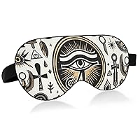 Unisex Sleep Eye Mask Horus-Eye-ankh-Pyramid Night Sleeping Mask Comfortable Eye Sleep Shade Cover
