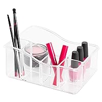 Richards Homewares Cosmetic Storage Organizer, 6 Compartments, Clear