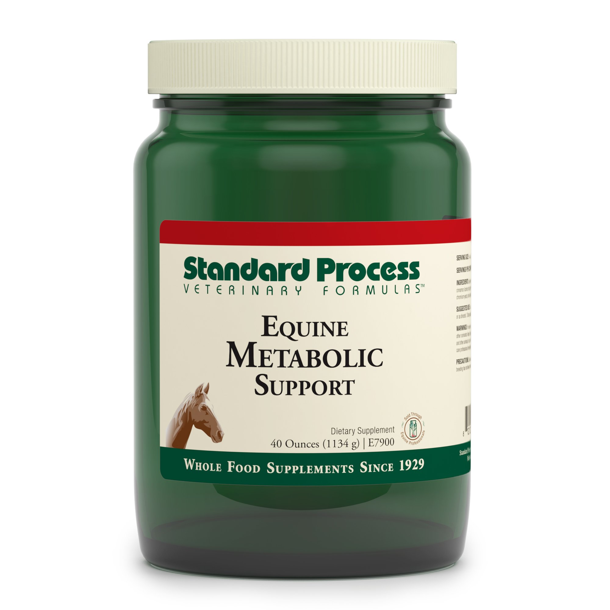 Standard Process Equine Metabolic Support - Whole Food Horse Supplies for Glucose Metabolism and Antioxidant Activity with Green Tea Extract, Cayen...