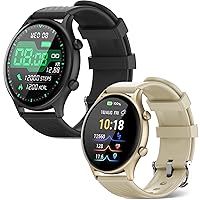 Blood Pressure Watches, Black Smart Watch Bundle with Gold Smartwatch