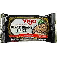 Authentic Black Beans & Rice, Low Fat, 8oz (Black Beans & Rice, Pack of 4)