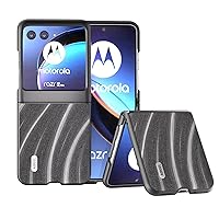 Ultra Slim Case Leather Case Compatible with Motorola Razr 40 Ultra Back Case, Shockproof Non-Slip Slim Thin Phone Cover Protective Phone Cover Compatible with Motorola Razr 40 Ultra Phone Back Cover