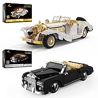 JMBricklayer Model Car Kits Building Blocks, Vintage Car Building Sets Toy Cars, Retro Convertible Car Model Building Toys, Attractive Room Decor, Gifts for Teens Adults Collectors(1964 Pieces)
