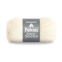 Patons Kroy Socks Yarn - (1) Gauge - 1.75 oz - Muslin - For Crochet, Knitting & Crafting