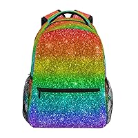 Kids Backpack Girls Printed School Bookbag Shoulder Bag Daypack Lightweight Book Bags Rainbow Backpack for Kids 6-14 Ages
