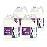 Diversey CBD540410 Floor Science Premium High Gloss Floor Finish, 1 Gallon - Covers up to 2,500 SQ FT (4 Pack)