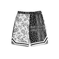 COZYEASE Boy's Graphic Shorts High Waisted Shorts Casual Summer Shorts with Pocket