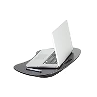 Honey-Can-Do TBL-02869 Portable Laptop Lap Desk with Handle, Black, 23 L x 16 W x 2.5 H