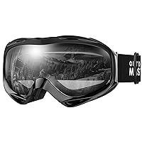 OutdoorMaster OTG Ski Goggles - Over Glasses Ski/Snowboard Goggles for Men, Women & Youth - 100% UV Protection
