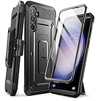 SUPCASE for Samsung Galaxy S23 FE Case with Stand & Belt-Clip, [Unicorn Beetle Pro] [Built-in Screen Protector] [Military-Grade Protection] Heavy Duty Rugged Phone Case for Galaxy S23 FE, Black