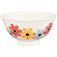 Okukawa Pottery Hasami Ware 249266 Rice Bowl, Rice Bowl, Approx. 4.7 inches (12 cm), Flower Knot Red, Red