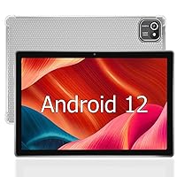 10.1 Inch Kids Tablet : Android 12 Tablets 64GB ROM 256GB Expand | Quad-Core Processor WiFi Bluetooth Dual Camera Google GMS Certified Games Parental Control with Case (Gray)