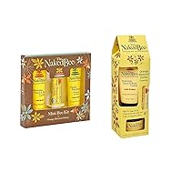 The Naked Bee Orange Blossom Honey Bee Hand & Body Lotion, Lip Balm, and Hand Sanitizer 3 Piece Kit Orange Blossom Honey Collection, 3 Piece Gift Set