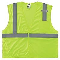 Ergodyne Unisex - H+l Class 2 Economy Mesh Vest H L, Lime, 4X-Large-5X-Large US