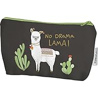 H:)PPY life Die Geschenkewelt 45571 Pencil Case with Lama and Cactus 20 cm x 12 cm x 4 cm with Zip Closure Gift Item Polyester Multicoloured