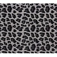 Chenille Velvet Upholstery Drapery Fabric Snow Leopard Panthera Domino / 54