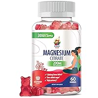Magnesium Gummies for Kids & Adults - 200mg - Calm Magnesium Chews - Magnesium Citrate Chewable Supplement for Mood & Muscle Support