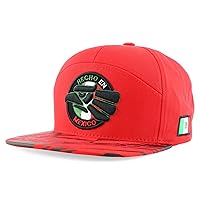 Trendy Apparel Shop Hecho En Mexico 7 Panel Flat Bill Snapback Cap