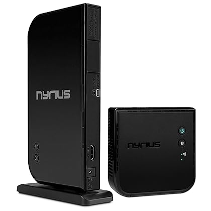 Nyrius Aries Home HDMI Digital Wireless Transmitter & Receiver for HD 1080p Video Streaming, Cable Box, Satellite, Bluray, DVD, PS3, PS4, Laptops, PC (NAVS500)