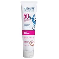 BABY Mineral Sunscreen with Zinc Oxide, SPF 50+, Water Resistant, UVA/UVB Protection with Smart Cap Technology - Fragrance Free, , 5 oz. Tube