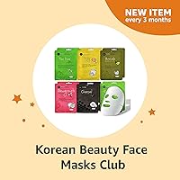 Highly Rated Korean Beauty Face Masks Club - Amazon Subscribe & Discover, 10 to 12 Sheets for All Skin Types