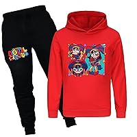 Boys Girls Classic 2 Piece Outfits,The Amazing Digital Circus Active Sweatsuits Athletic Clothes Sets for Fall Winter