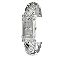 Silver Bangle Crystal Accented Womens Watch FMDCT403