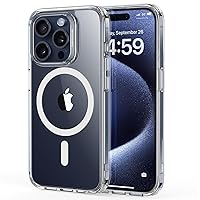 ESR for iPhone 15 Pro Case, Compatible with MagSafe, Military-Grade Protection, Yellowing Resistant, Scratch-Resistant Back, Magnetic Phone Case for iPhone 15 Pro, Classic Series, Clear