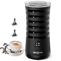 Milk Frother, Paris Rhône Milk Frother and Steamer for Hot and Cold Foam, 4-in-1 Electric milk frother for coffee, Quiet Milk Steamer with Auto Shut OFF, Milk Warmer for Latte, Cappuccino, Macchiato