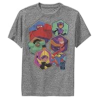 Disney Hero 6 Series Big Six Hex Boys Short Sleeve Tee Shirt